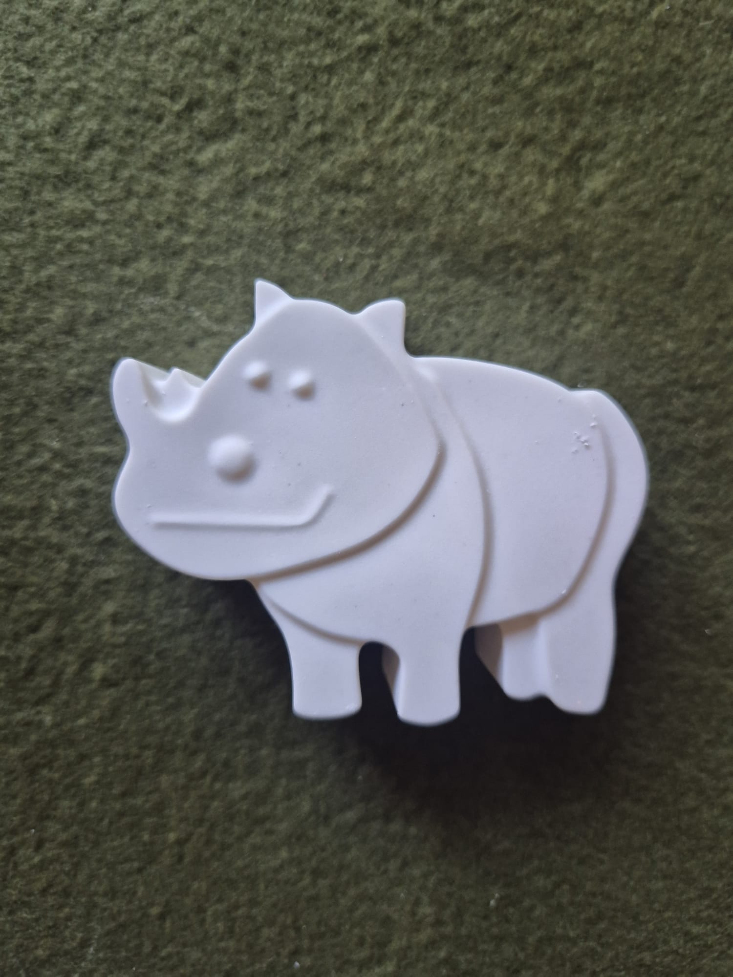 Gipsgeluk traktatiefiguur Neushoorn