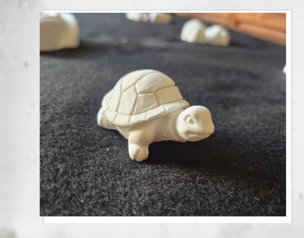 Gipsgeluk traktatiefiguur Schildpad
